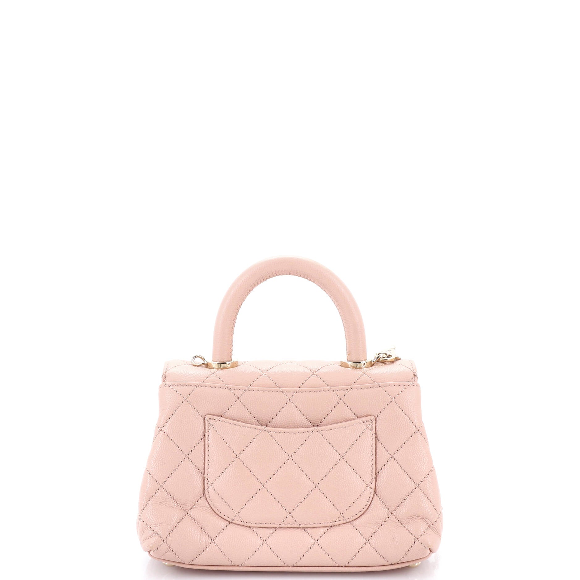 Coco Top Handle Bag Quilted Caviar Extra Mini