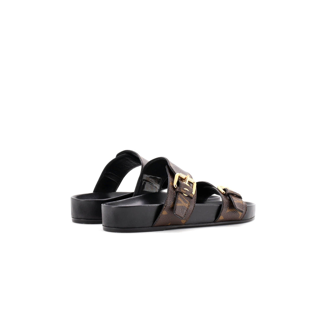 Women's Bom Dia Flat Mules Monogram Canvas