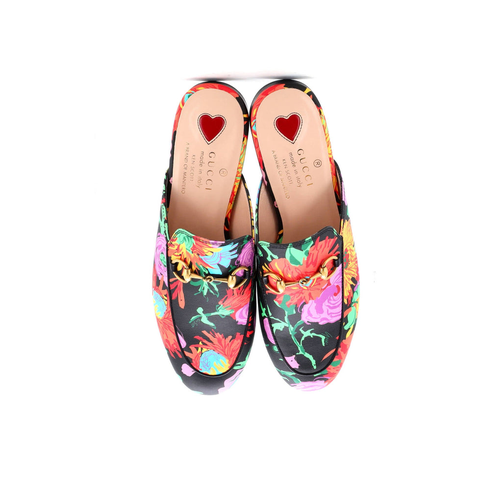 Women's Princetown Mules Printed Leather