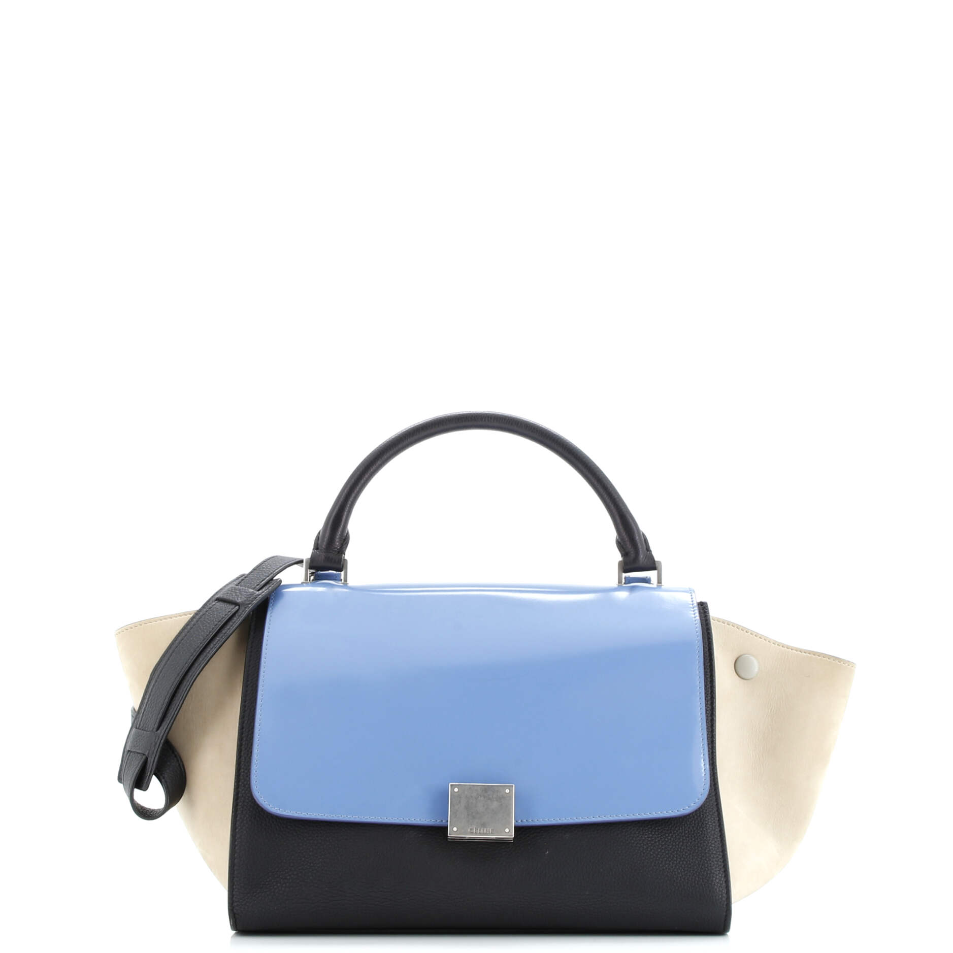 Trapeze Bag Leather with Patent Small