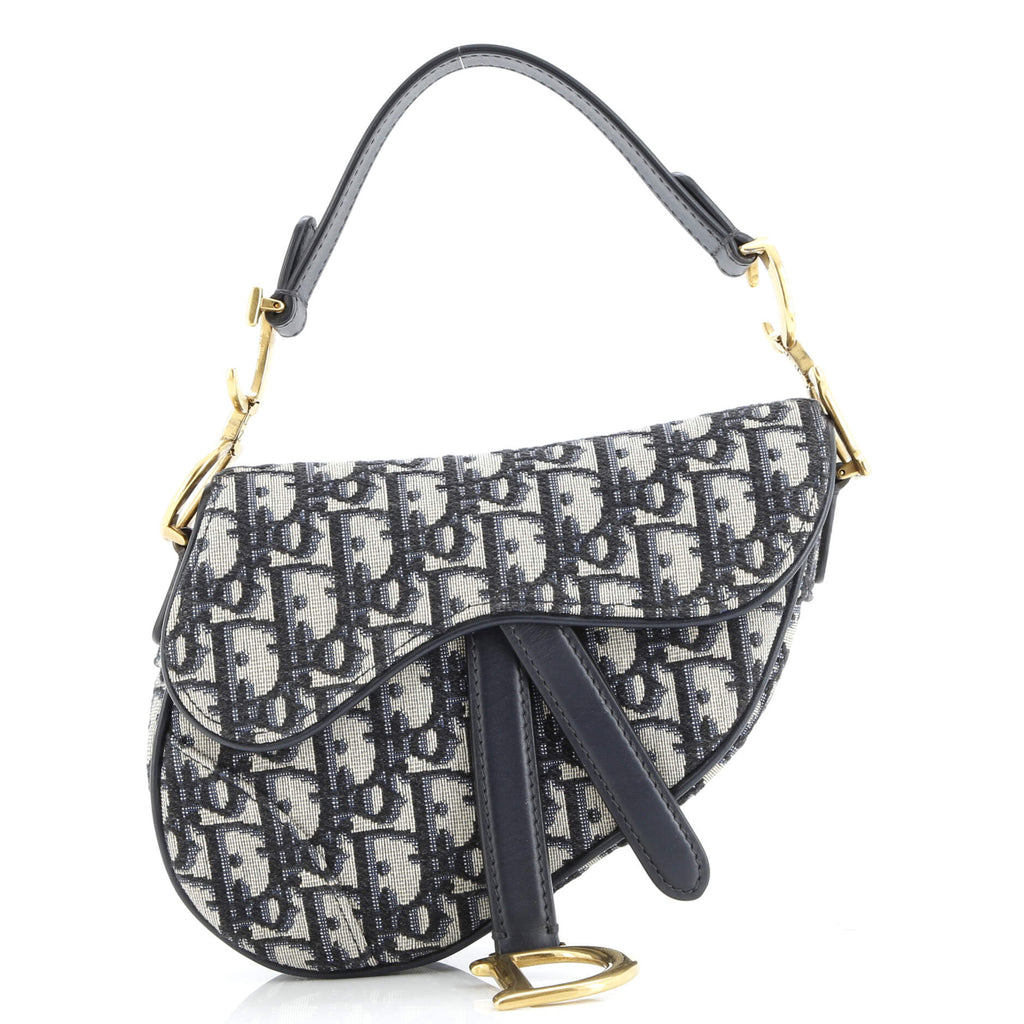 Saddle Handbag Oblique Canvas Mini