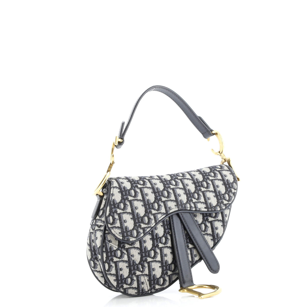 Saddle Handbag Oblique Canvas Mini
