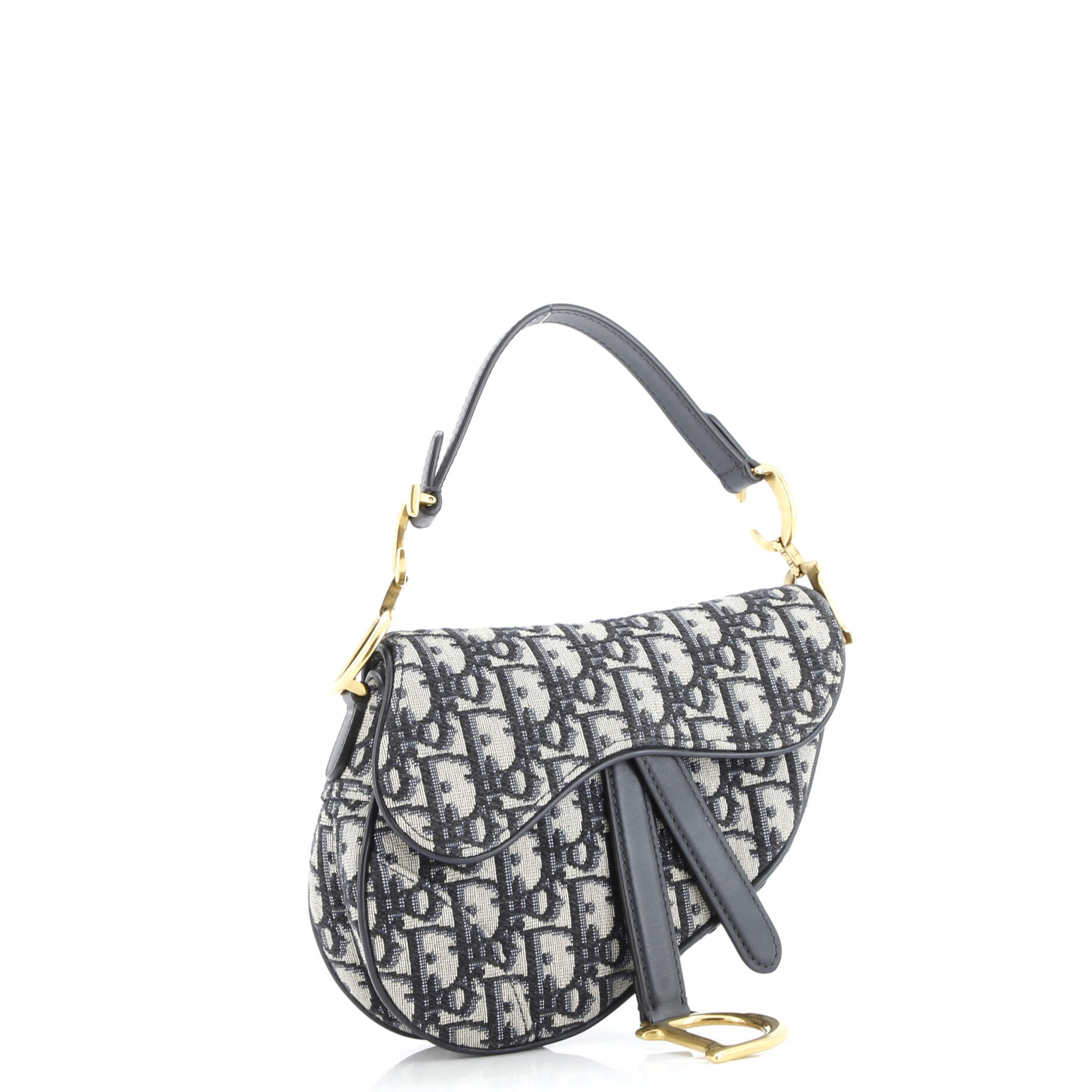 Saddle Handbag Oblique Canvas Mini