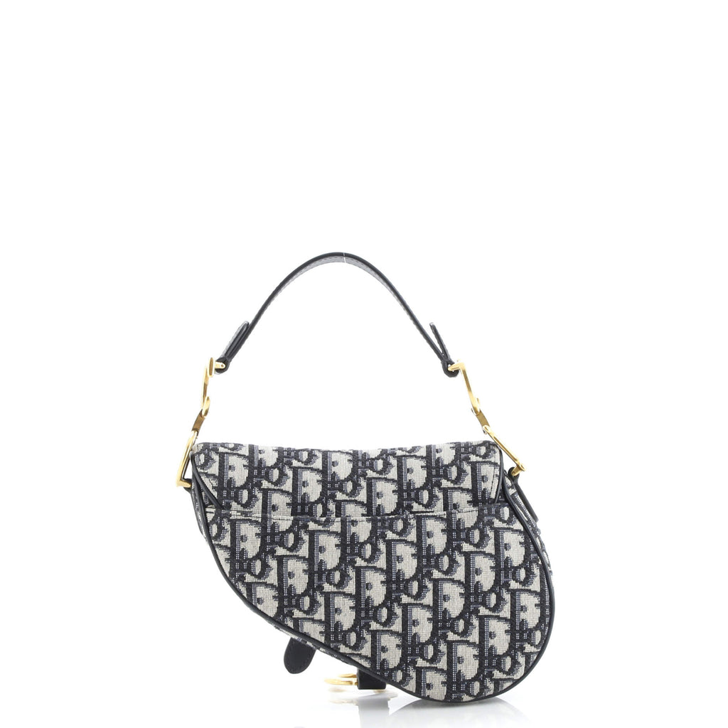 Saddle Handbag Oblique Canvas Mini