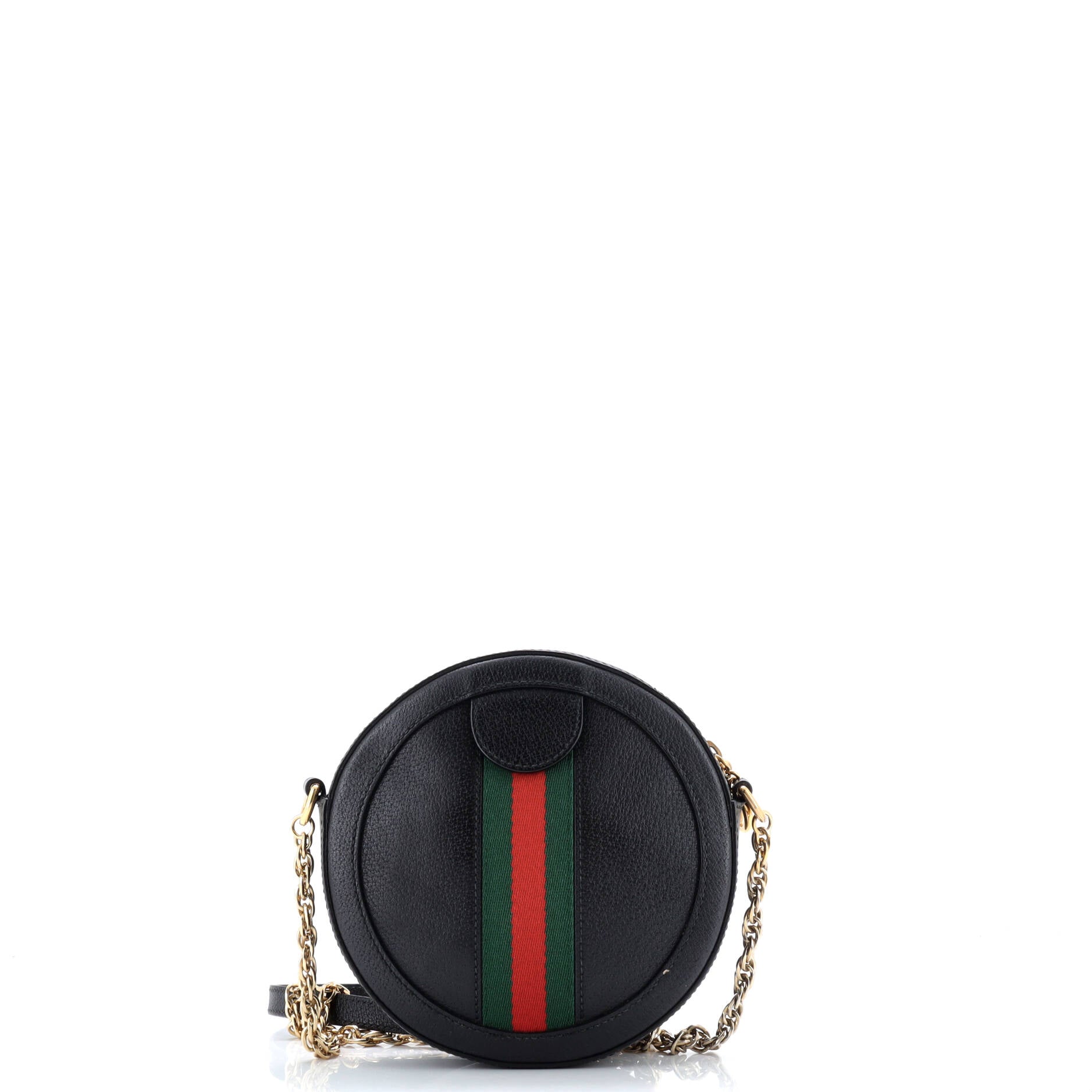 Ophidia Round Shoulder Bag Leather Mini