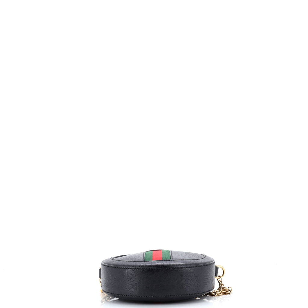 Ophidia Round Shoulder Bag Leather Mini
