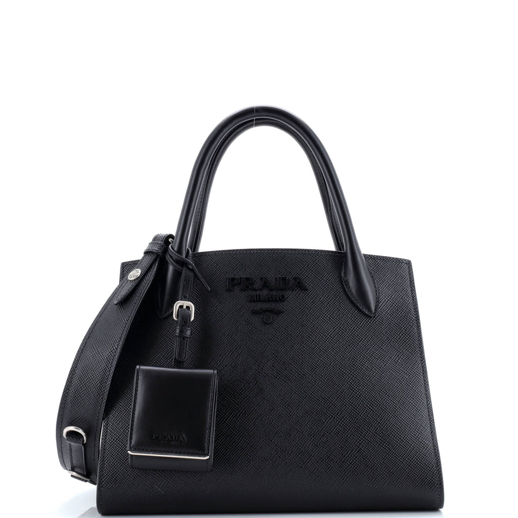 Monochrome Tote Saffiano with City Calf Small