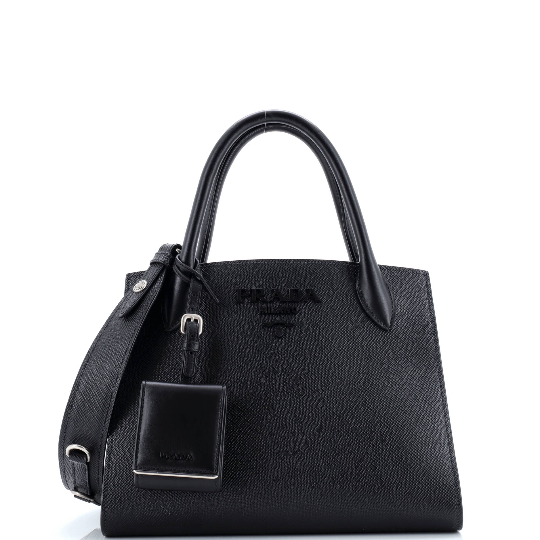 Monochrome Tote Saffiano with City Calf Small