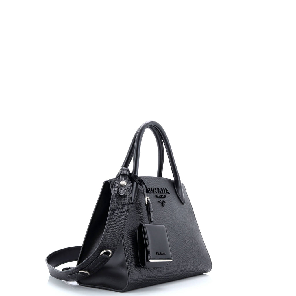 Monochrome Tote Saffiano with City Calf Small