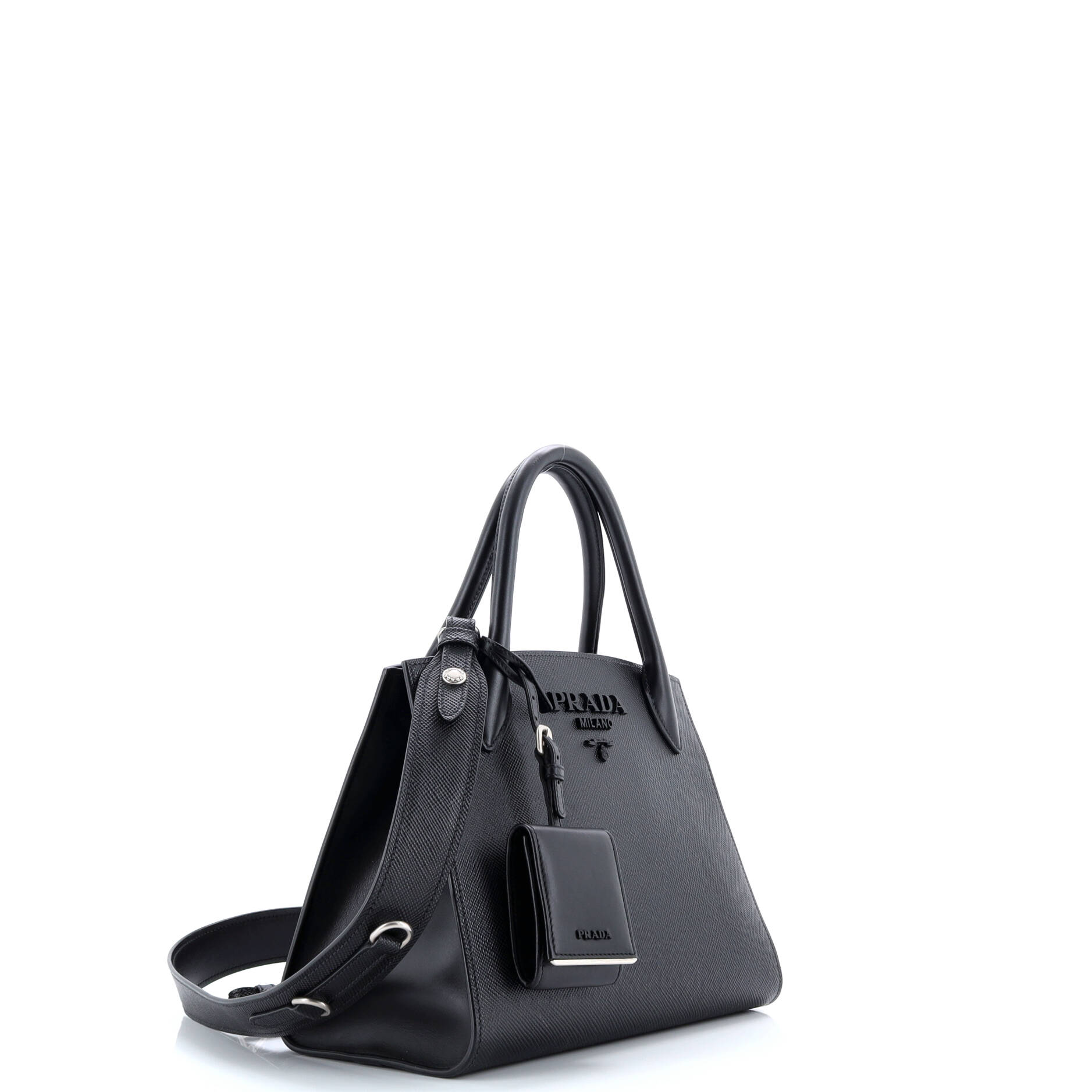 Monochrome Tote Saffiano with City Calf Small