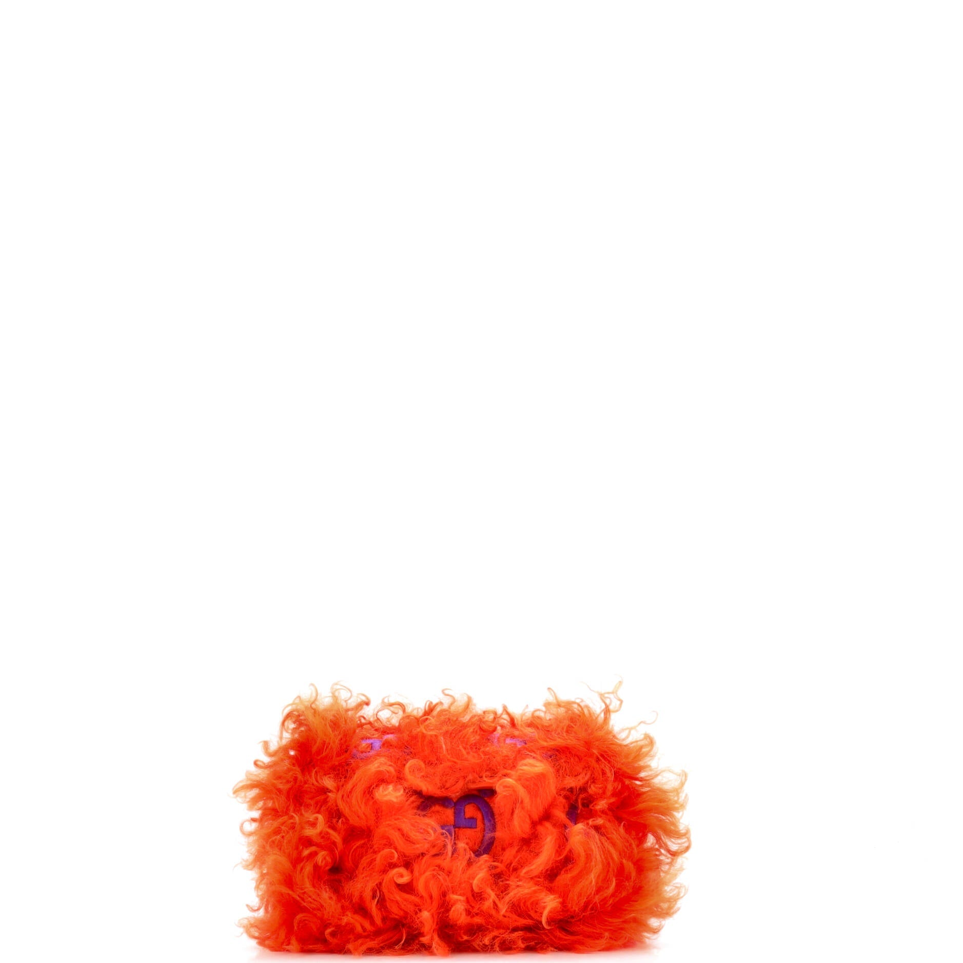GG Marmont Flap Bag GG Embroidered Shearling Super Mini