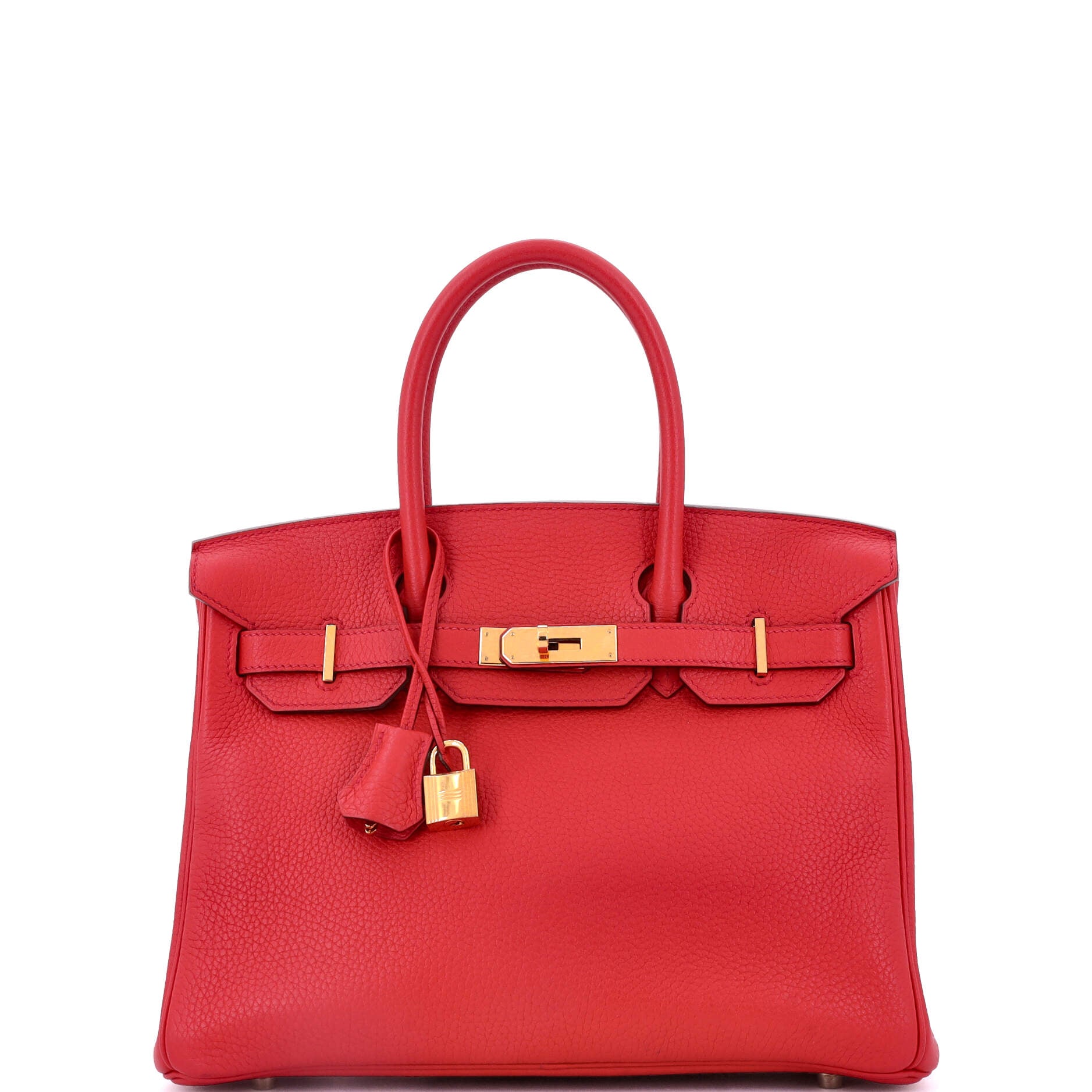 Birkin Handbag Rouge Casaque Togo with Gold Hardware 30
