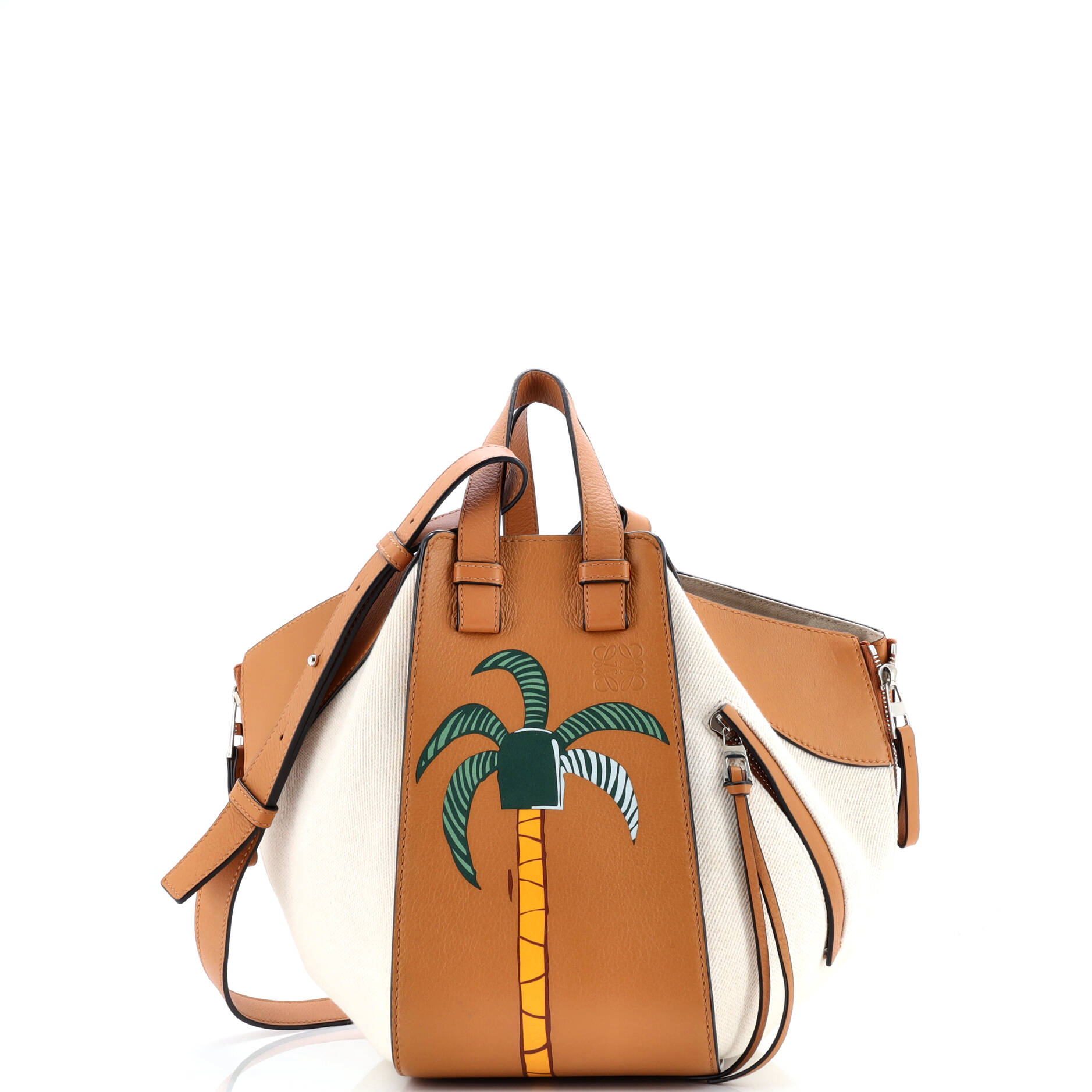 Ken Price Hammock Bag Printed Leather and Canvas Small