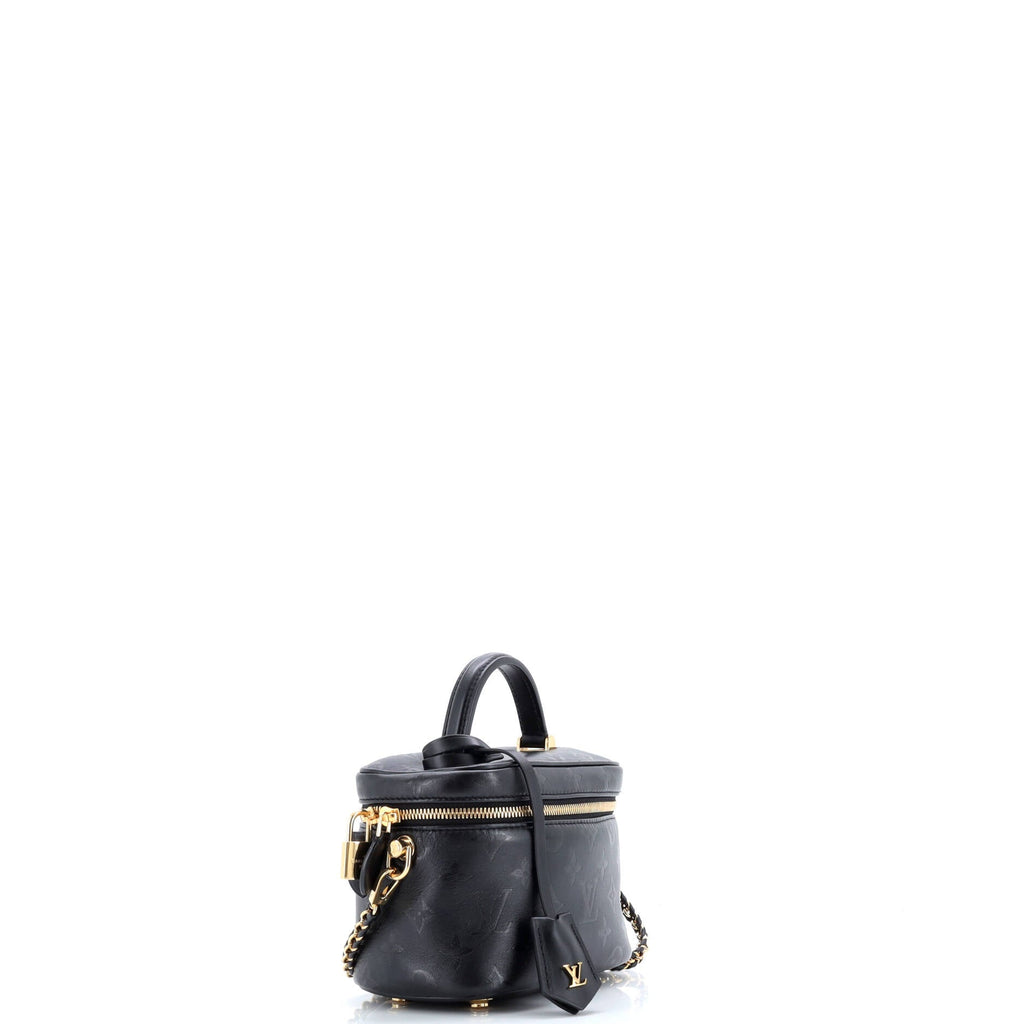 Vanity Handbag Monogram Ink Embossed Lambskin PM