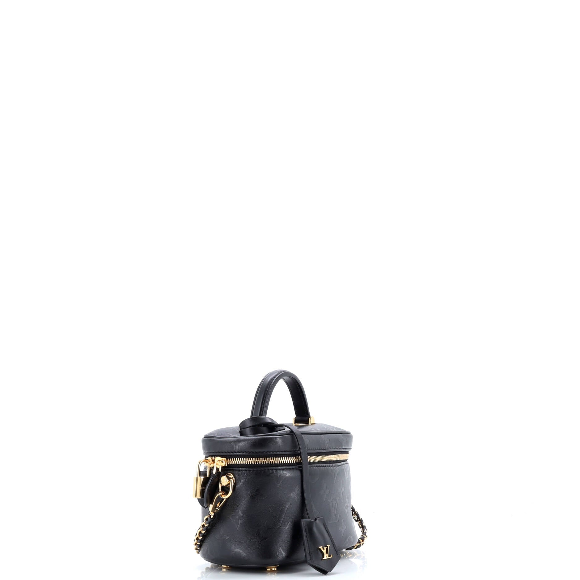 Vanity Handbag Monogram Ink Embossed Lambskin PM