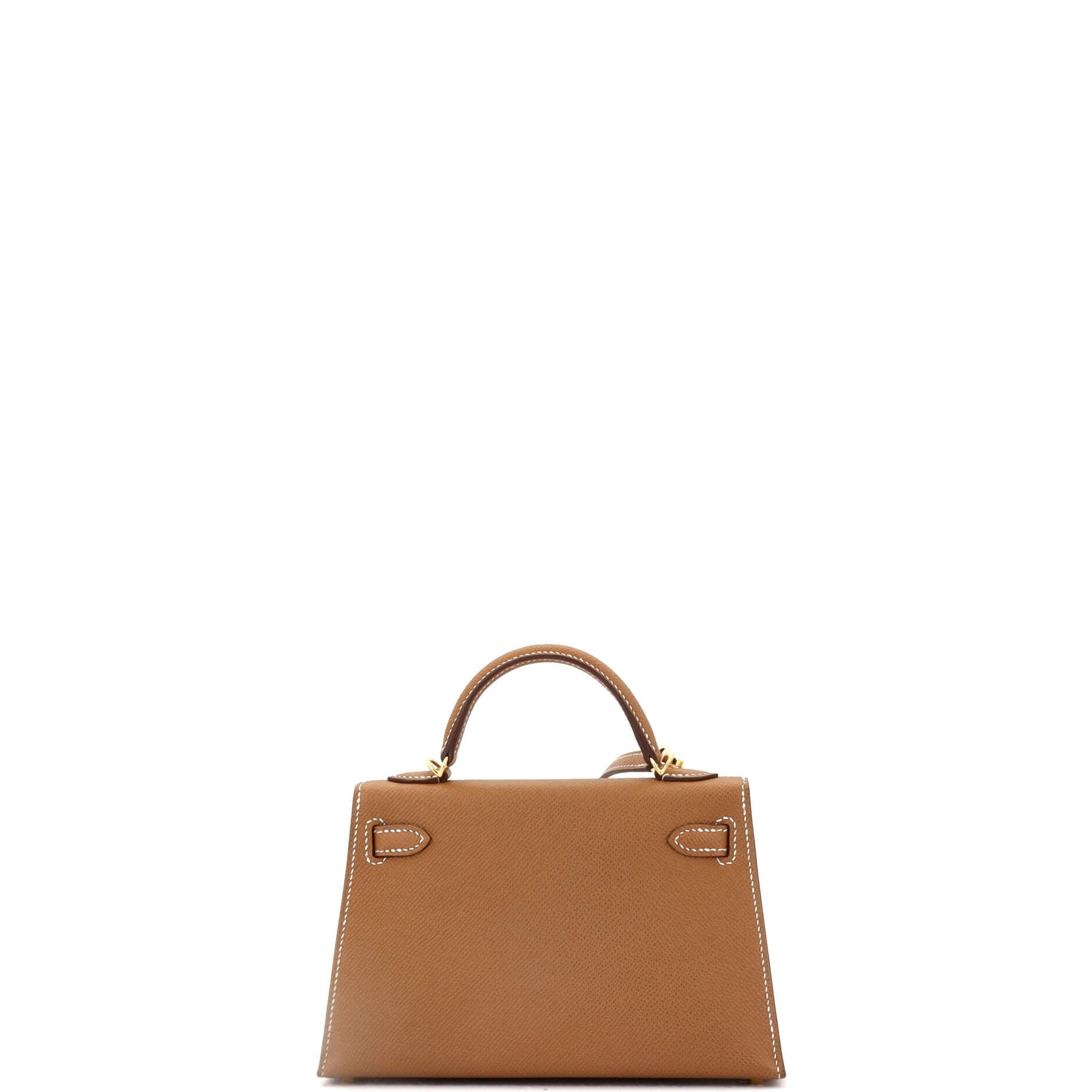 Kelly Mini II Bag Gold Epsom with Gold Hardware 20