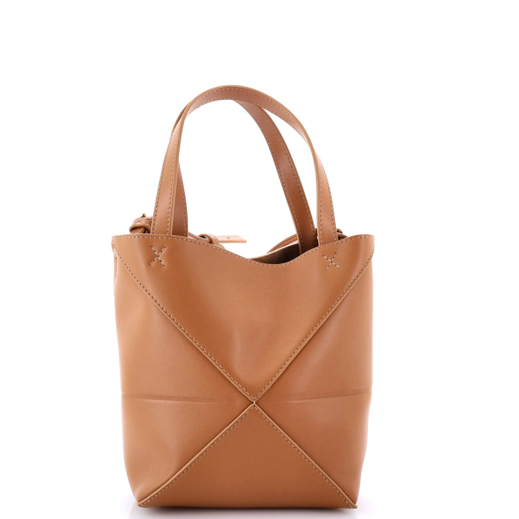 Puzzle Fold Tote Leather Mini