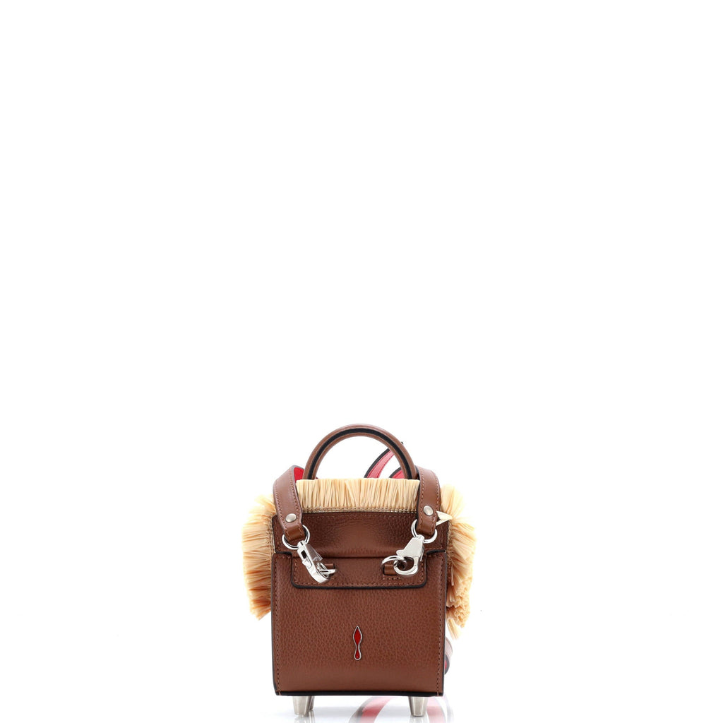 Paloma Tote Leather with Raffia Nano