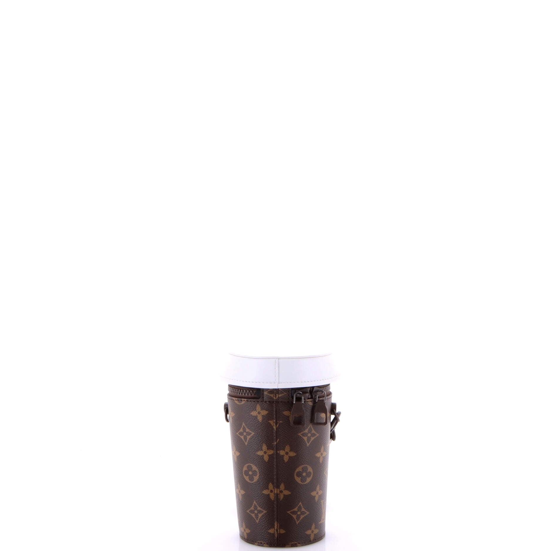 Coffee Cup Convertible Pouch Everyday Signature Vintage Monogram Canvas