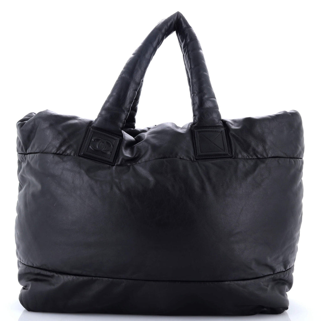 Coco Cocoon Reversible Tote Quilted Lambskin Large