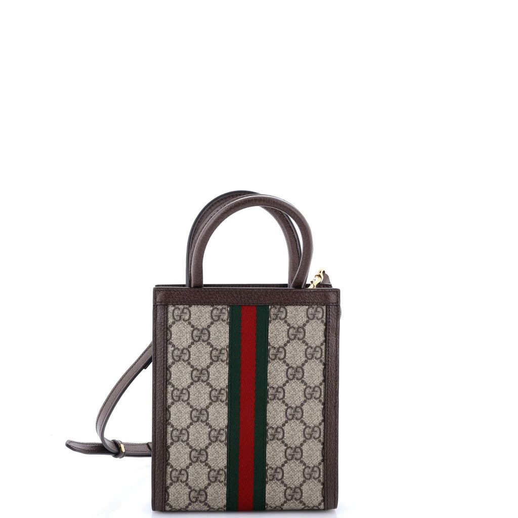 Ophidia Convertible Tote GG Coated Canvas Super Mini
