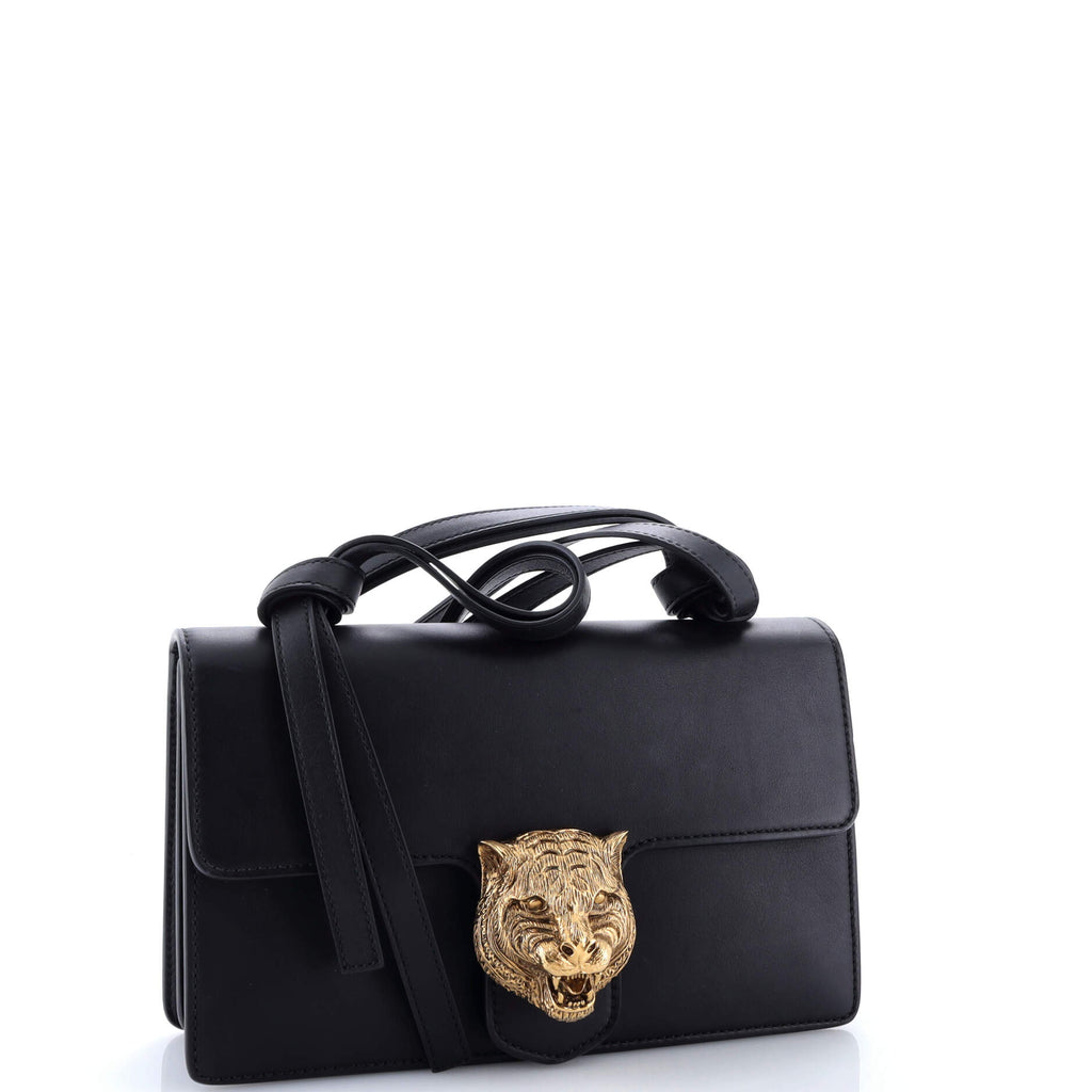 Animalier Flap Shoulder Bag Leather Medium