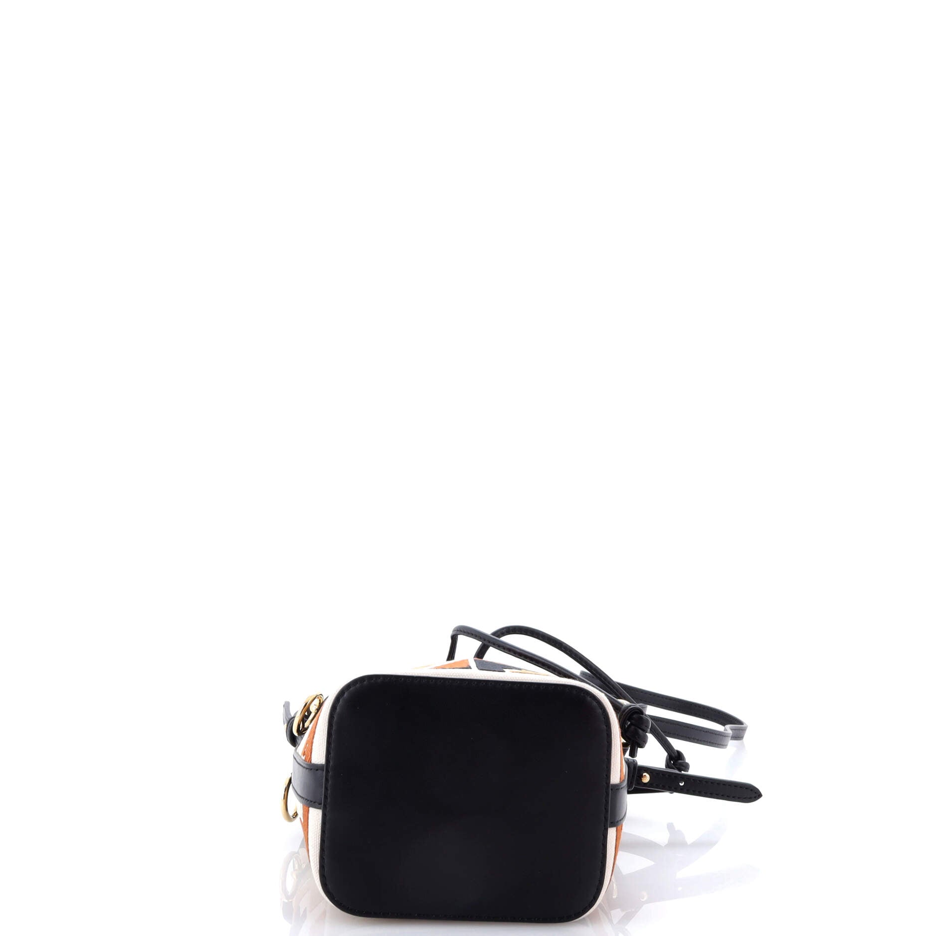 Mon Tresor Bucket Bag Zucca Embroidered Canvas Mini