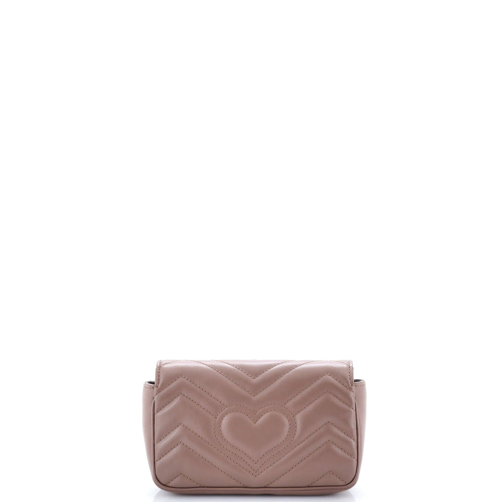 GG Marmont Flap Bag Matelasse Leather Super Mini