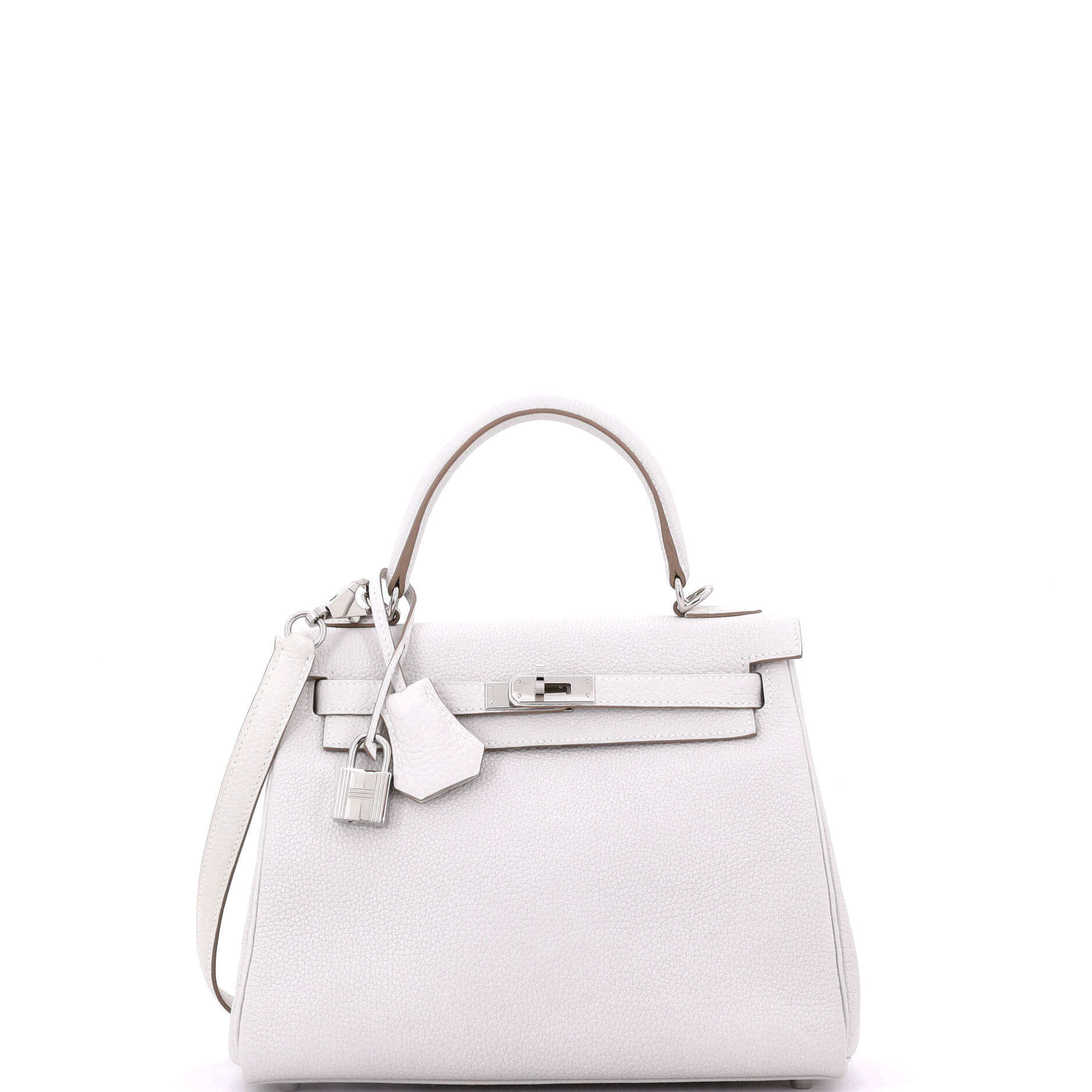 Kelly Handbag Grey Togo with Palladium Hardware 25