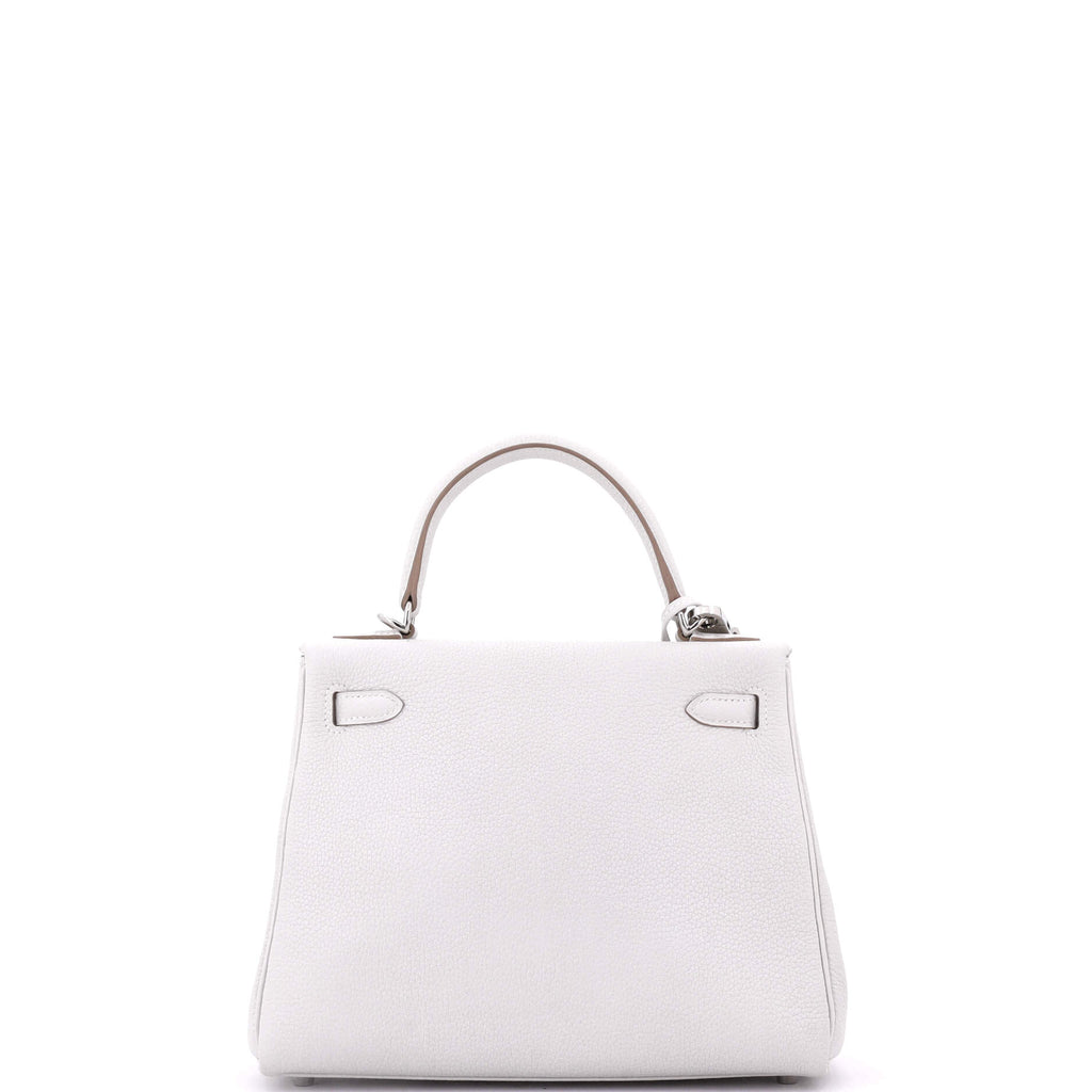 Kelly Handbag Grey Togo with Palladium Hardware 25