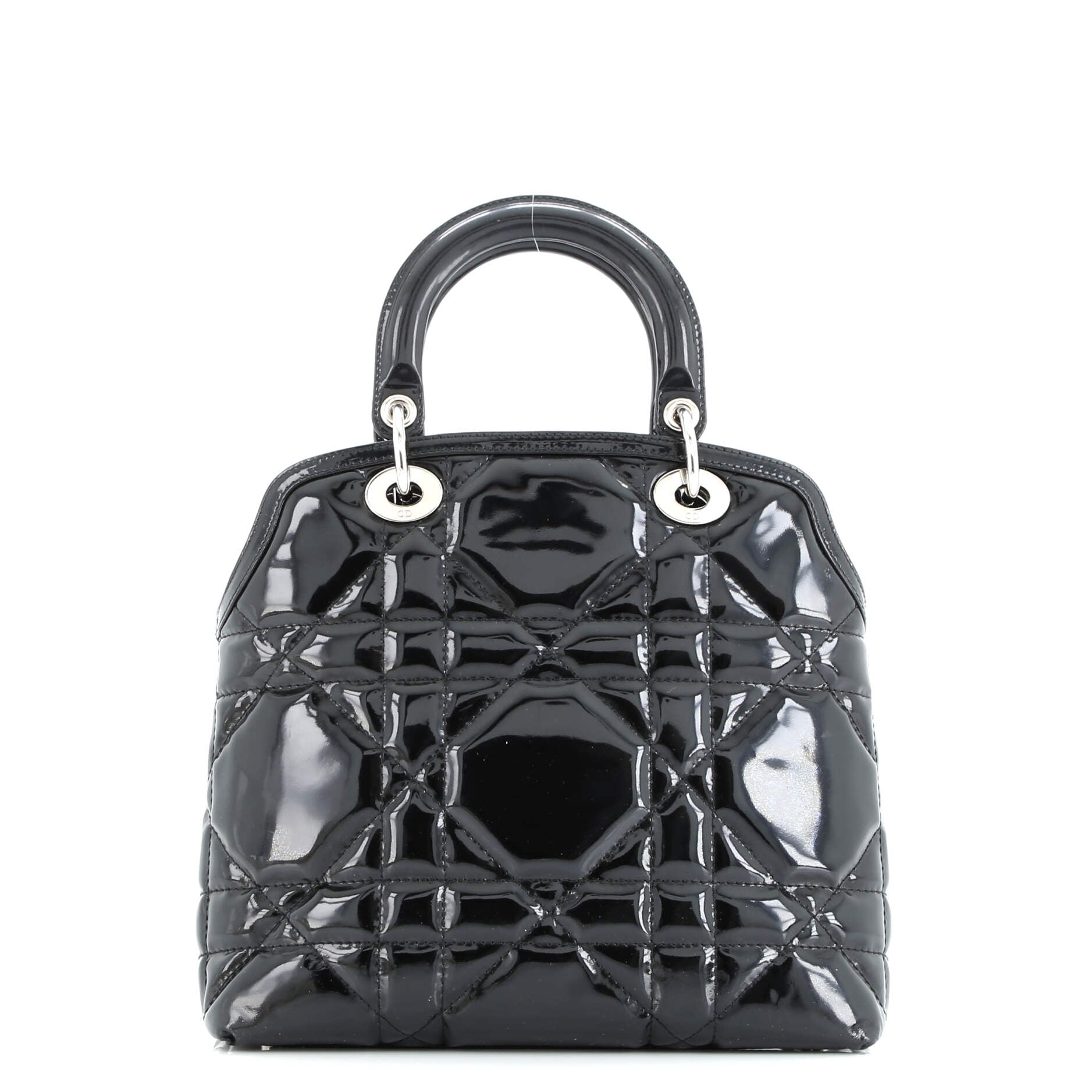 Granville Satchel Cannage Quilt Patent Medium