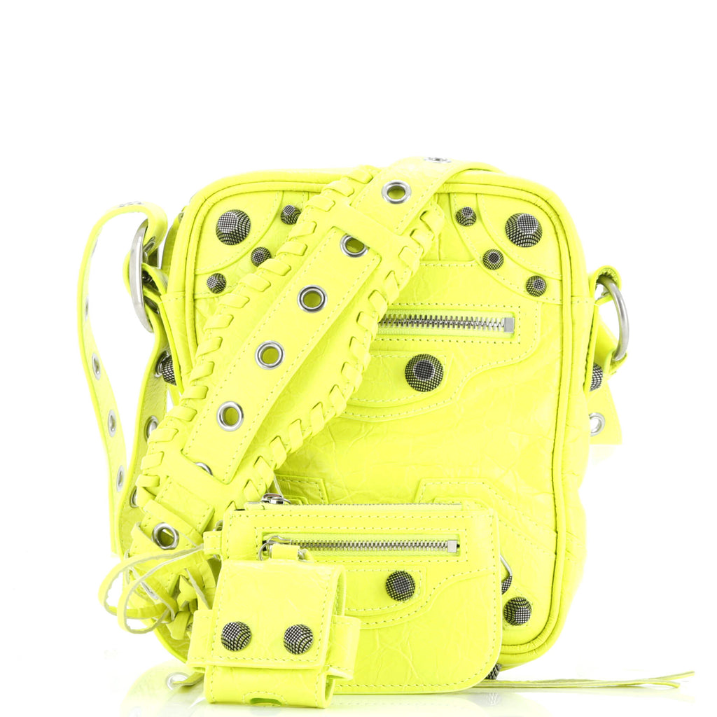 Le Cagole Giant Studs Crossbody Bag Leather