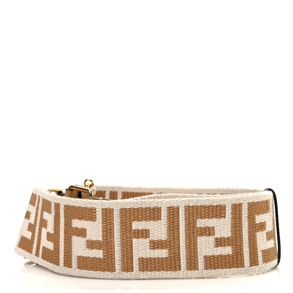 Ribbon Vitello King FF 1974 Adjustable Strap You Poudre Cuoio Miele Scuro