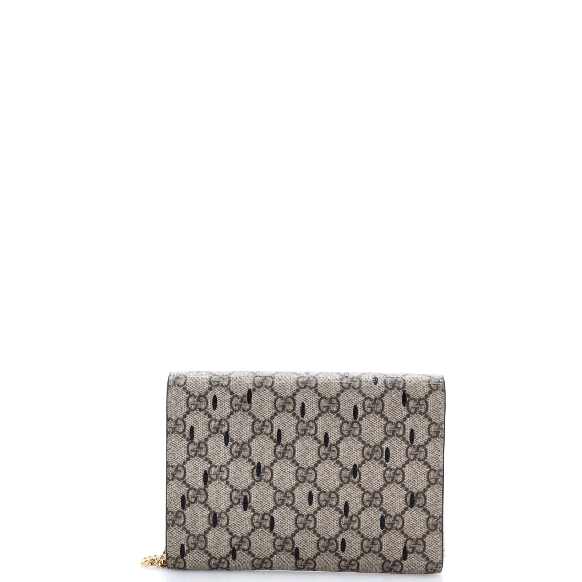 Strawberry Wallet on Chain Printed GG Coated Canvas Mini