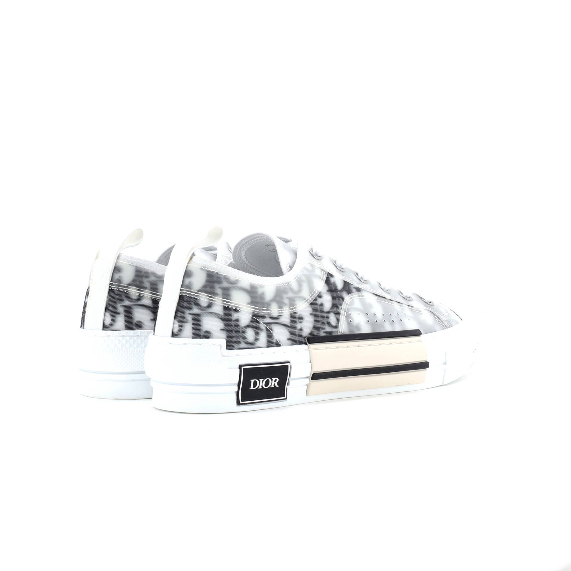 Men's B23 Cap Toe Low-Top Sneakers Oblique Technical Canvas