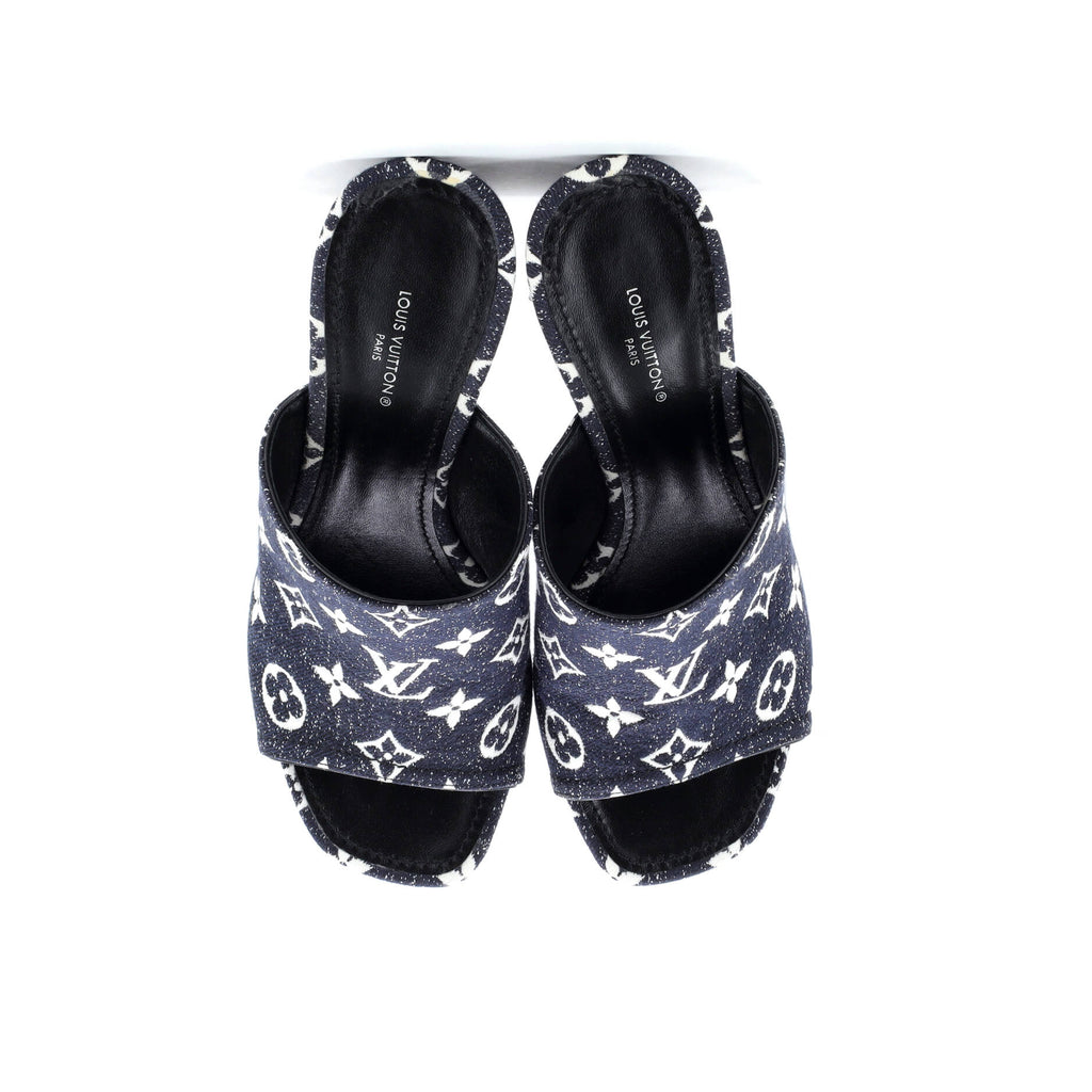 Women's Silhouette Mules Monogram Denim