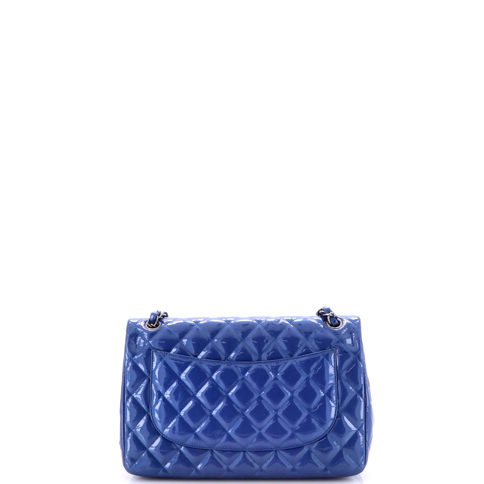 Classic Double Flap Bag Quilted Patent Jumbo