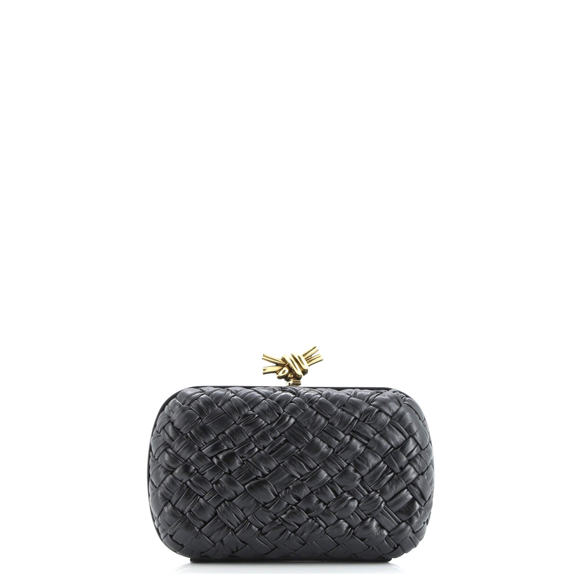 Box Knot Clutch NM Intrecciato Nappa Small