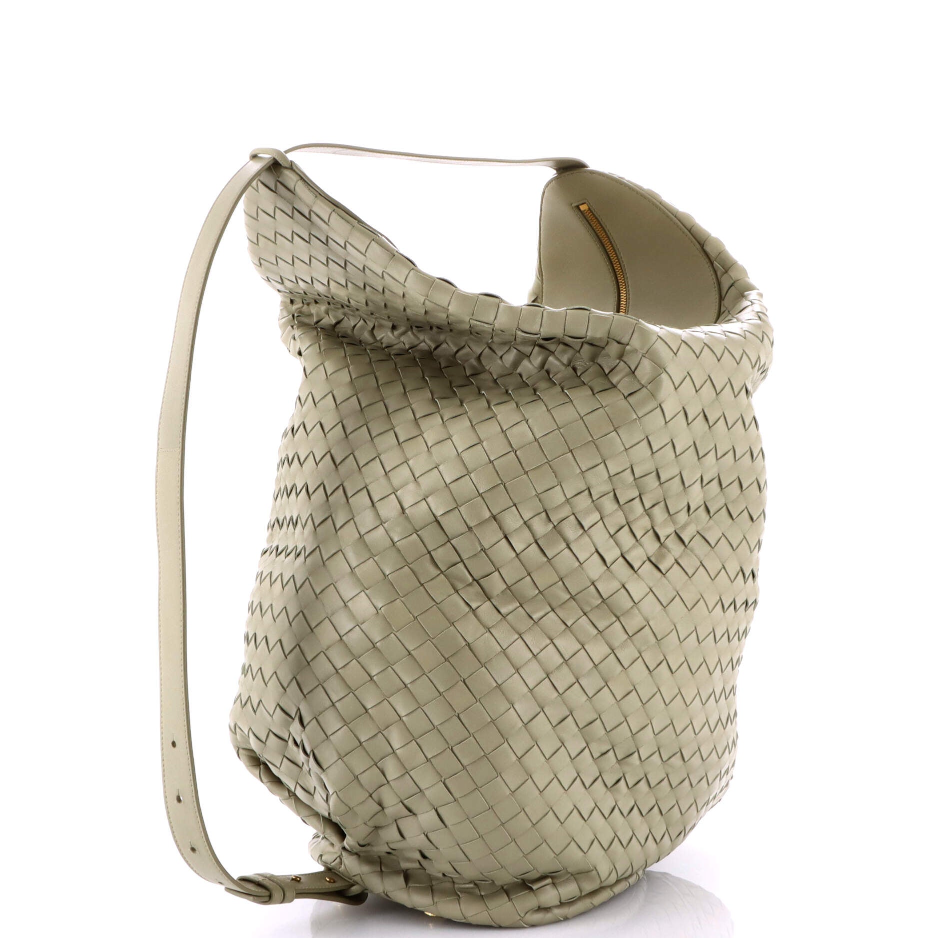Hop Bag Intrecciato Leather Extra Large
