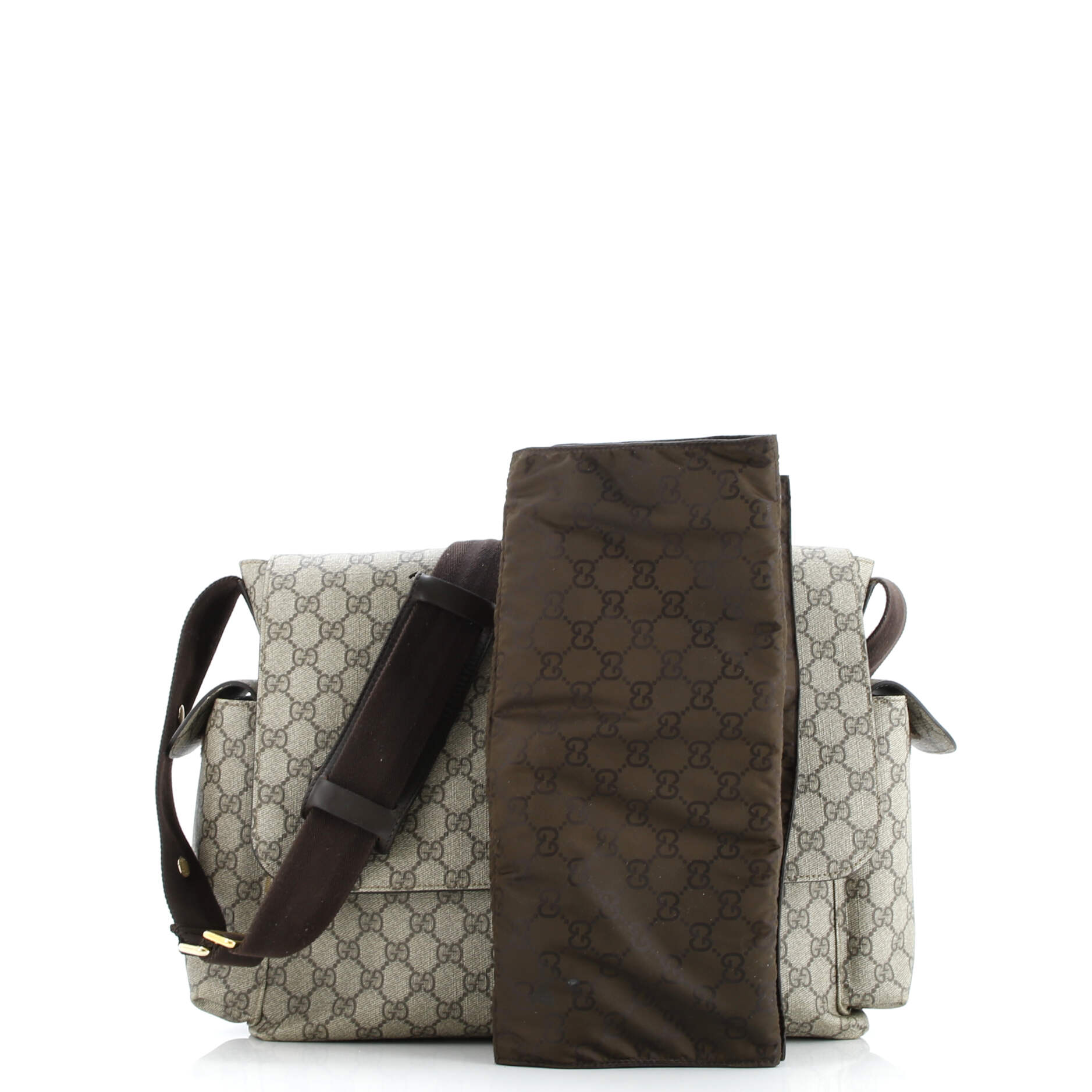 Diaper Bag GG Coated Canvas