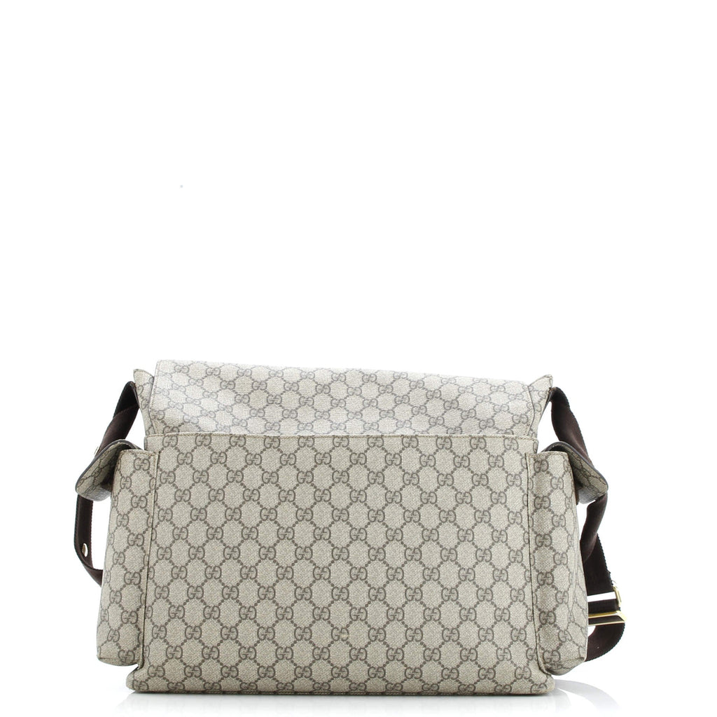 Diaper Bag GG Coated Canvas