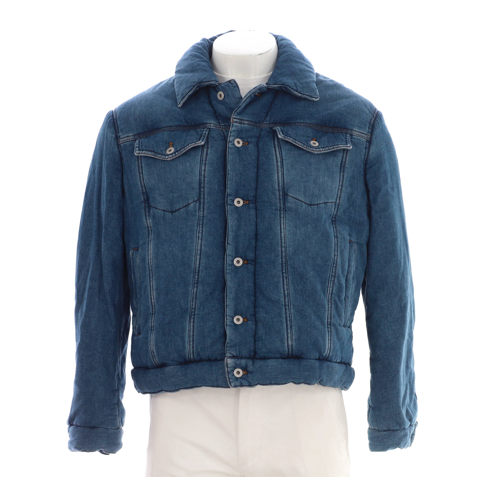 Men's Padded Denim Jacket Cotton
