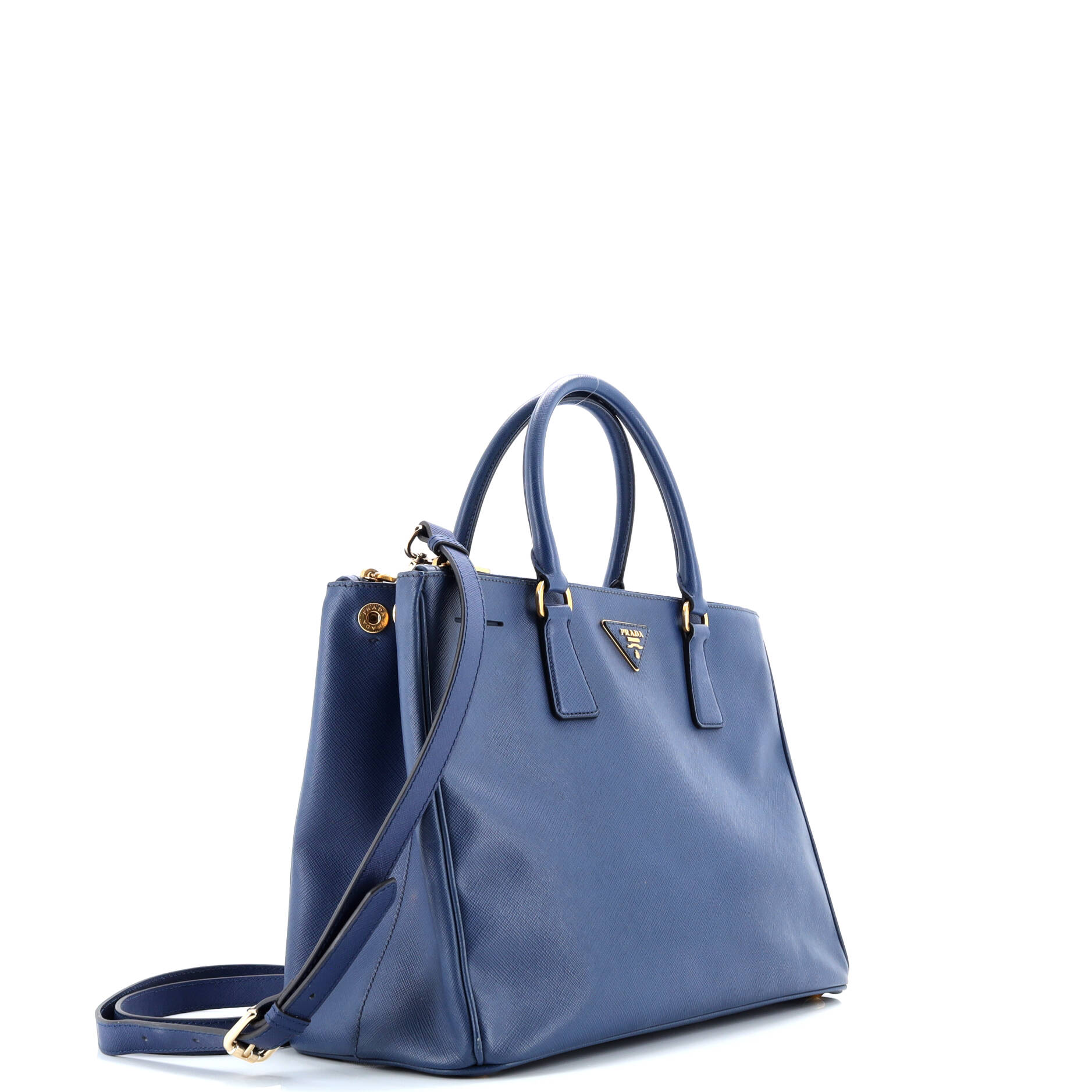 Double Zip Lux Tote Saffiano Leather Medium