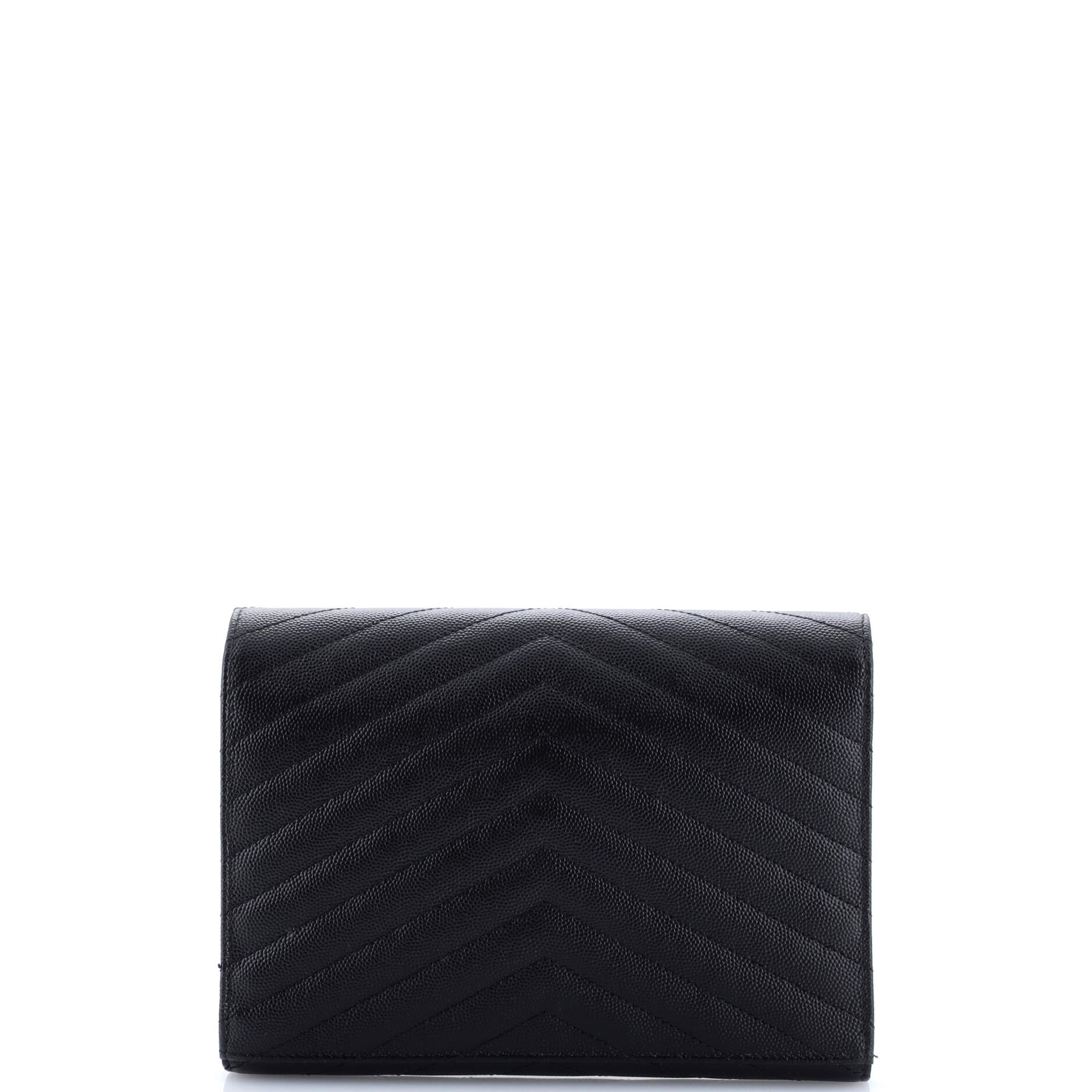 Classic Monogram Envelope Wristlet Clutch Matelasse Chevron Leather