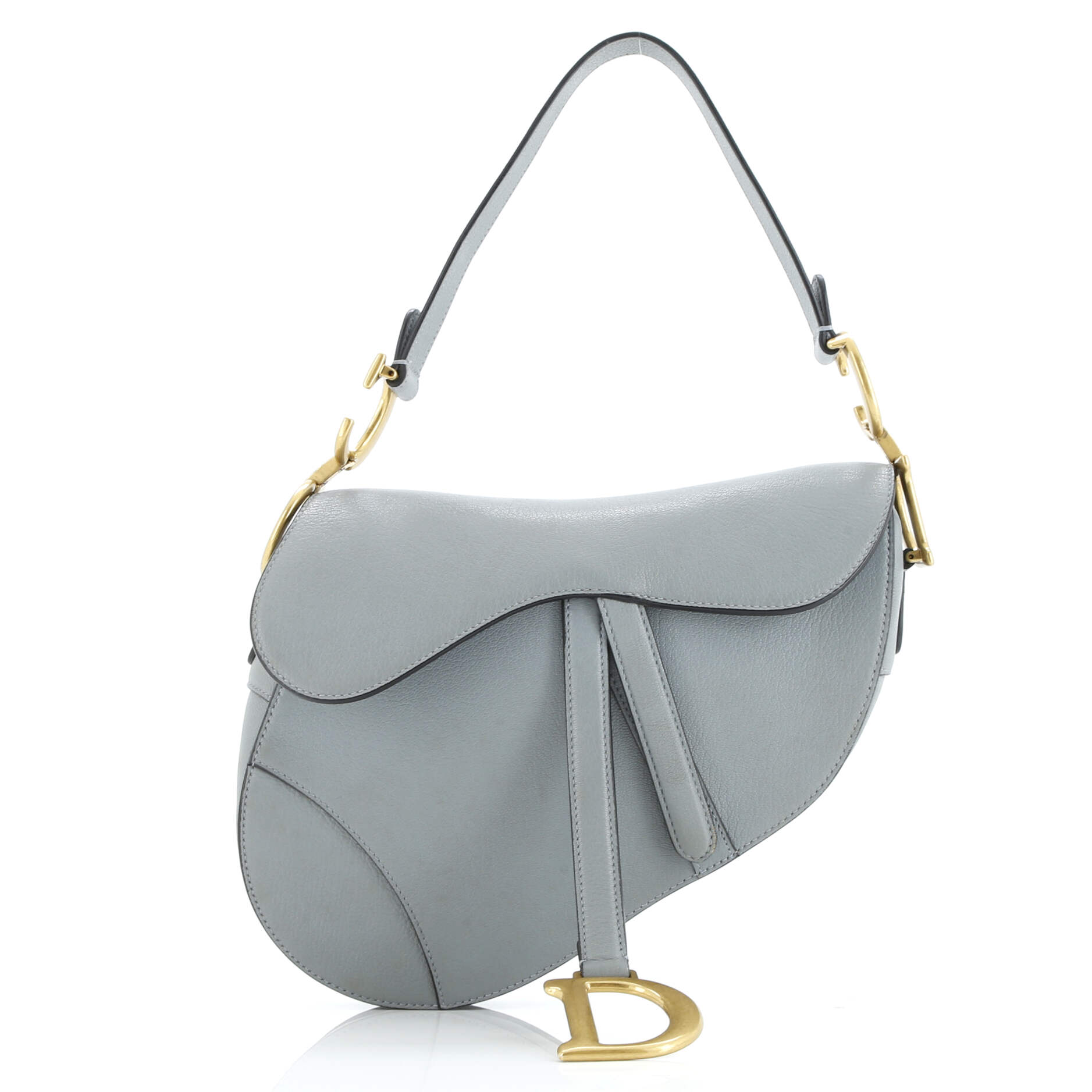 Saddle Handbag Leather Medium