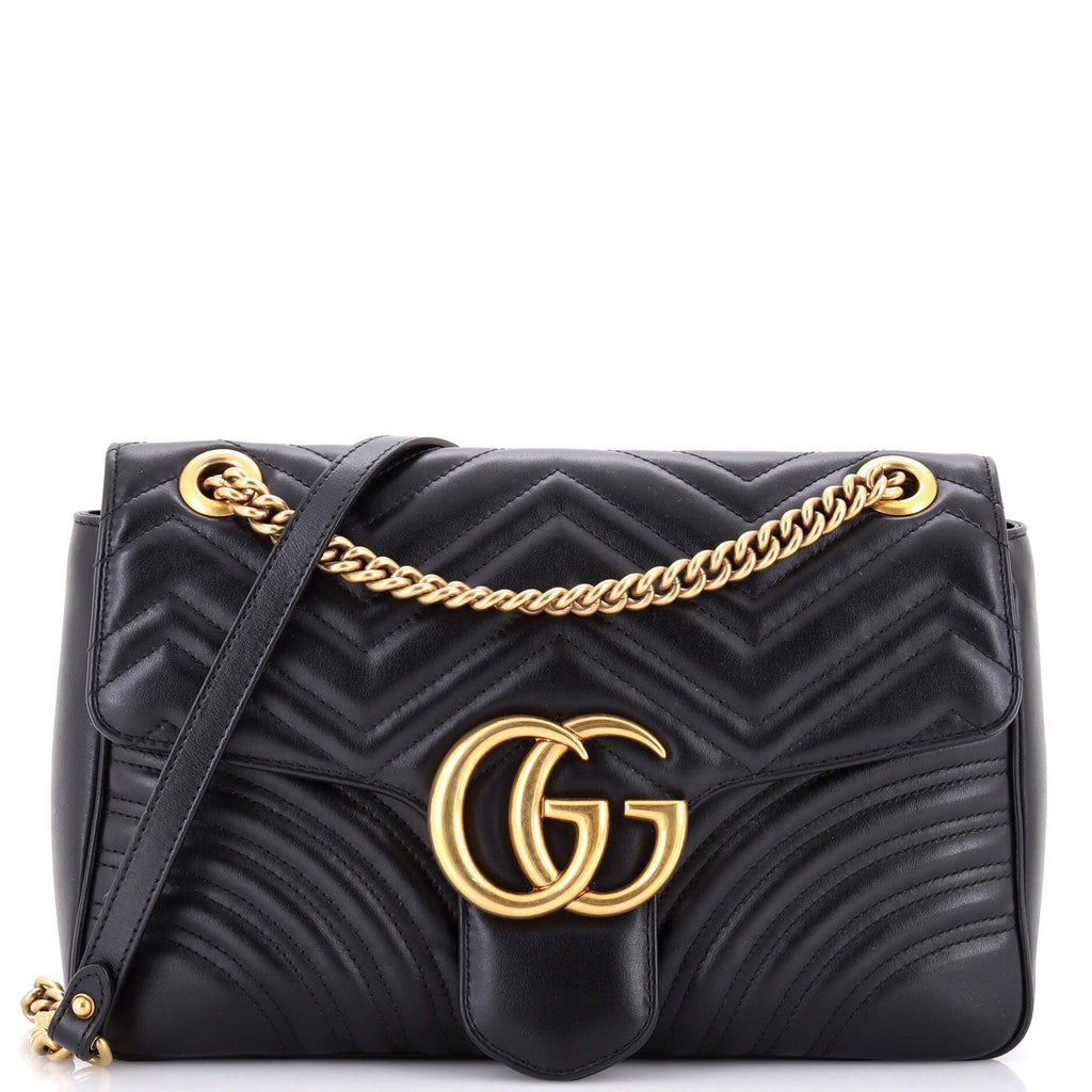 GG Marmont Flap Bag Matelasse Leather Medium