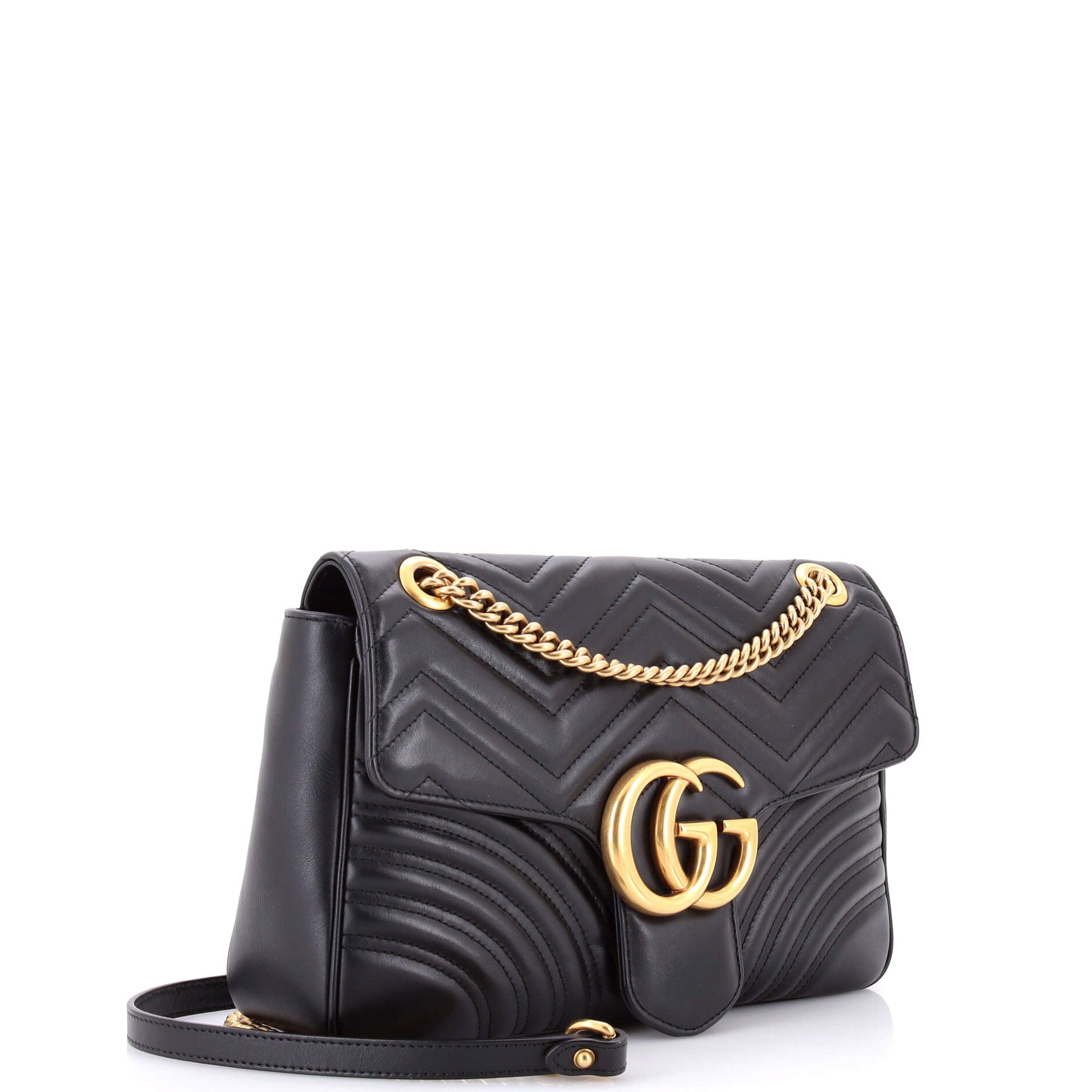 GG Marmont Flap Bag Matelasse Leather Medium