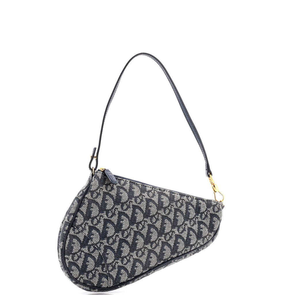 Vintage Saddle Bag Diorissimo Canvas Mini