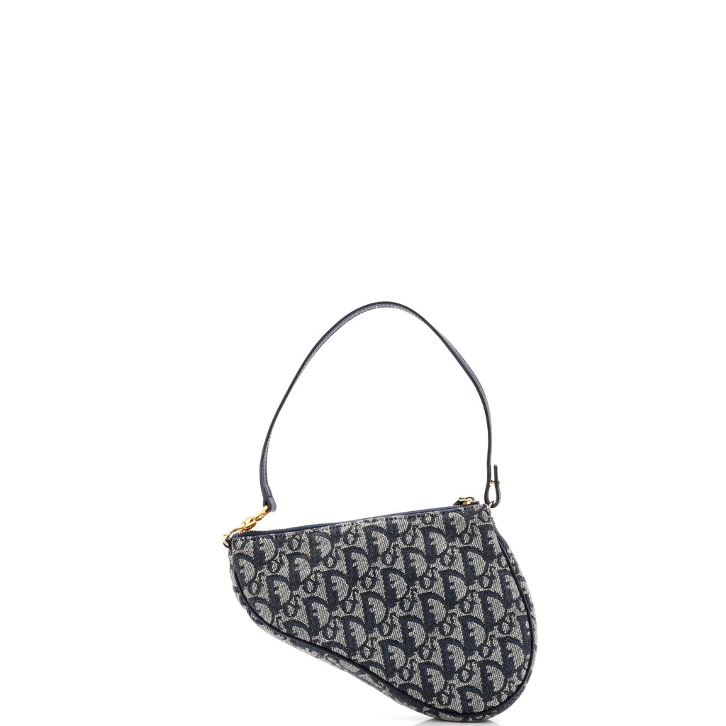 Vintage Saddle Bag Diorissimo Canvas Mini