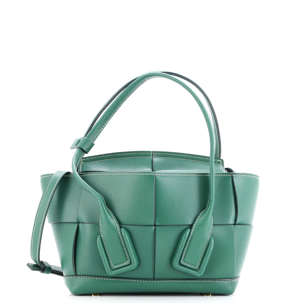 Arco Bag Maxi Intrecciato Leather Mini